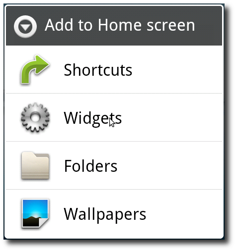 add widget step1
