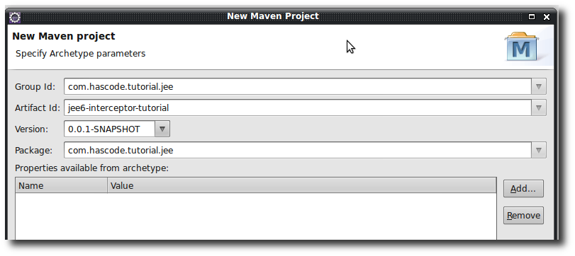 create maven project step3
