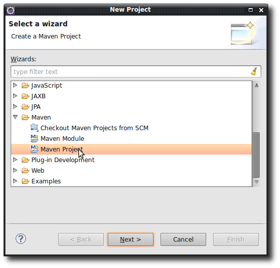 eclipse new maven project 1