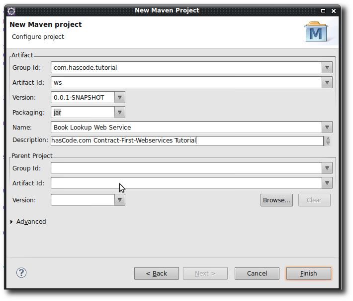eclipse new maven project 3