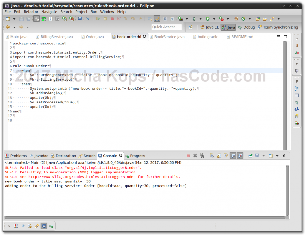 example drools app in eclipse ide 1024x792