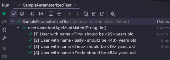 junit csvsource test intellij