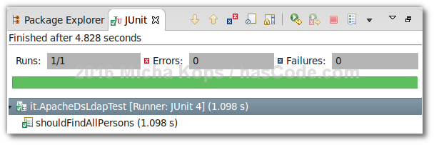 junit runner apacheds test