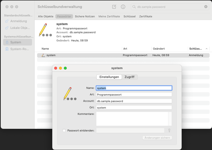 keyring mac keystore
