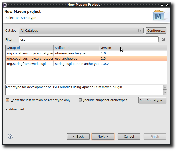 osgi maven archetype