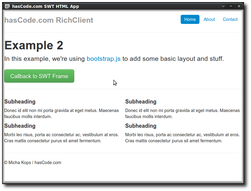 richclient example 2