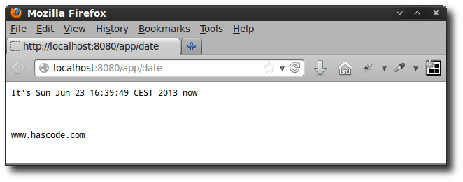 running web application